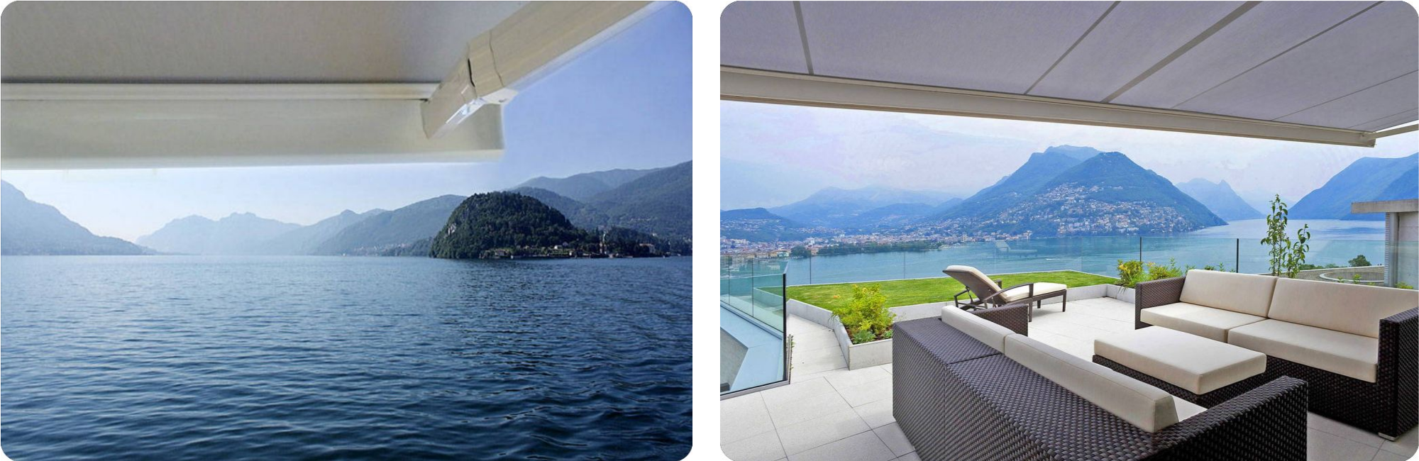 With Antigua Retractable Awnings, VPE offers the modern design of a lateral arm system for the sophisticated and demanding markets today. Made in the U.S.A. for the East Coast market. 