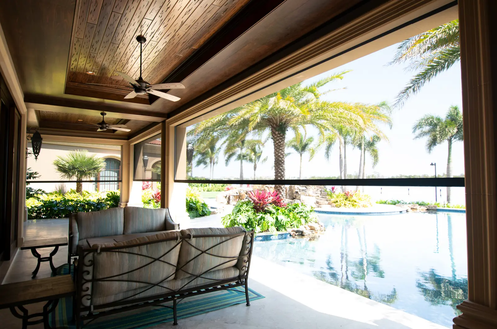 Our Motorized Insect Screens are there when you need them, gone when you don’t.