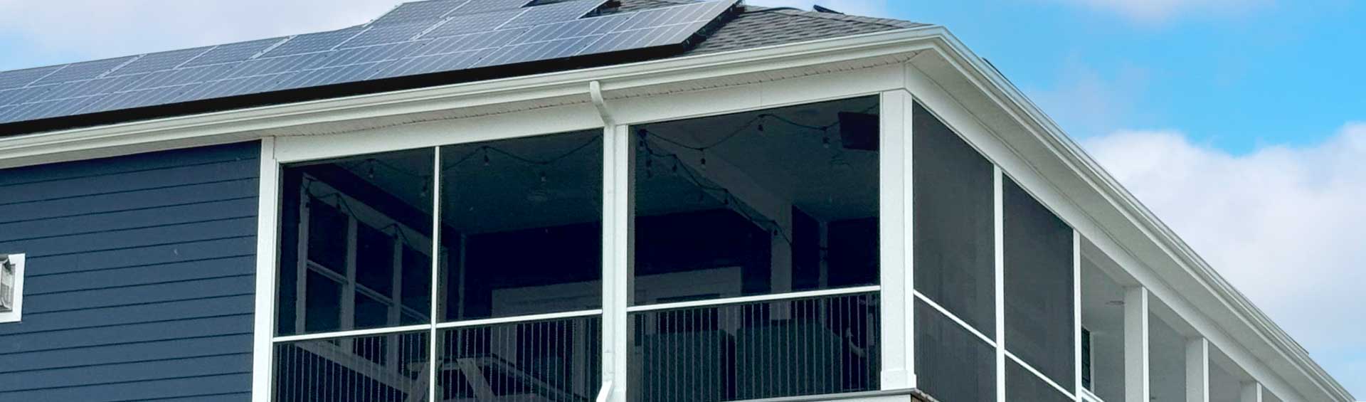 Screened-in rooms for porches and patios.