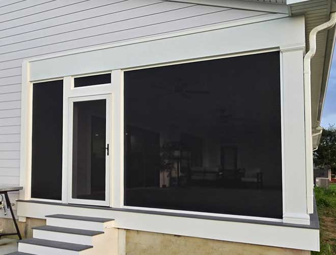 Screened-in porches and patios are a low-maintenance solution built to last.
