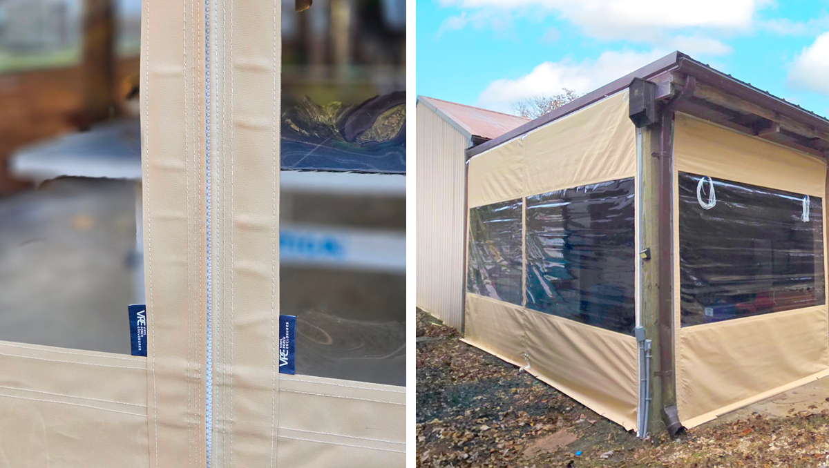 Extra Wide Center Post Width Zipper Track for No Center Post