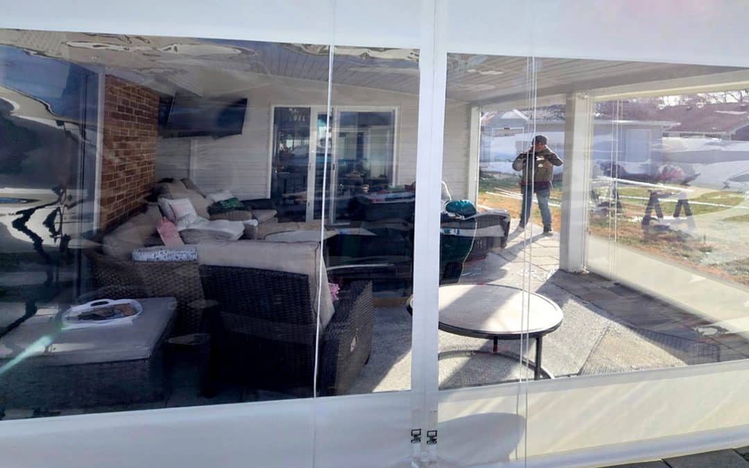 Vinyl Roll-Up Porch Enclosure Upgrade in Bowie, MD