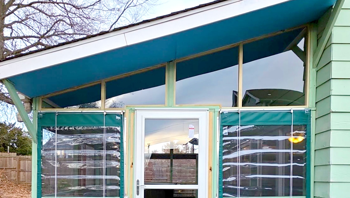 Custom Fit Enclosure for a Slanted Roof.