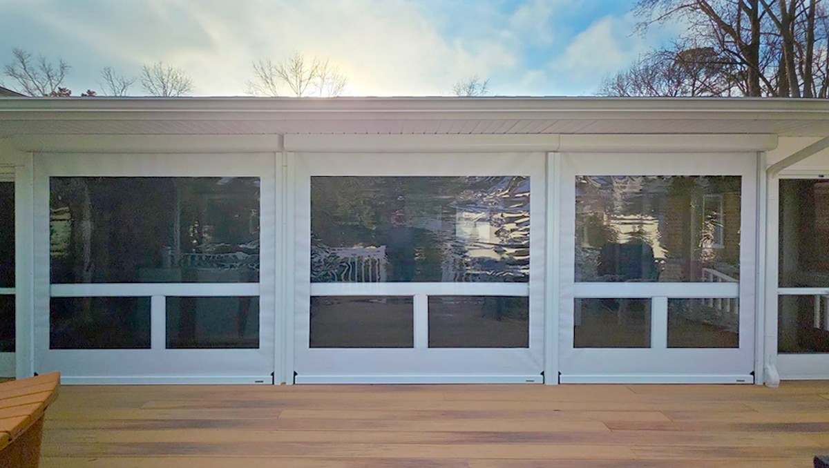 Motorized Vinyl Porch Enclosure – Rehoboth Beach DE Installation